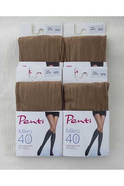 Penti Șosete pentru femei - Șosete micropantaloni de grosime medie pentru femei sub genunchi 4 piese