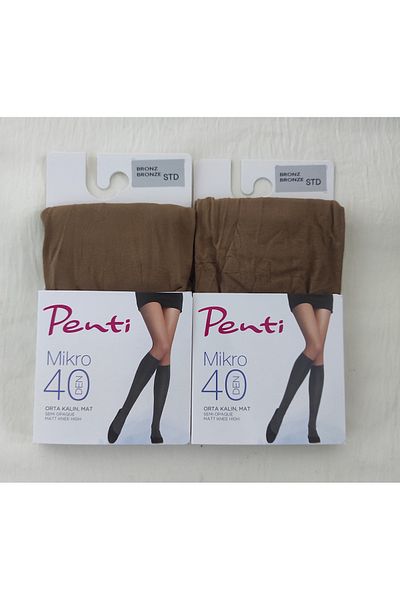 Penti Șosete pentru femei - Șosete micropantaloni de grosime medie pentru femei sub genunchi 2 piese