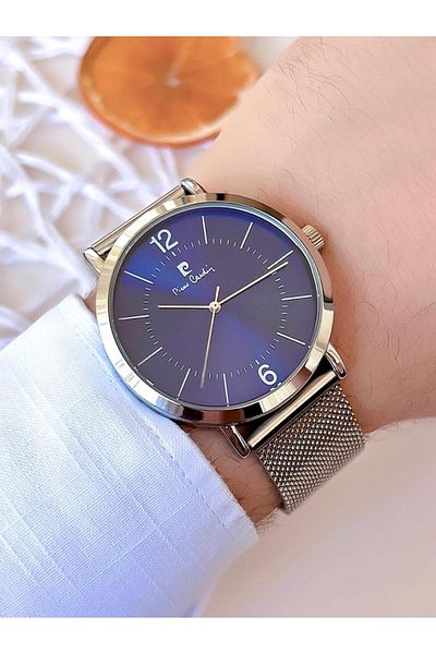 Pierre Cardin BLKT.2.621 Pierre Cardin Steel Cord Men's Wristwatch 30 Mt Waterproof