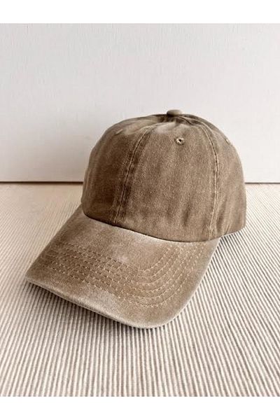 HatClub Exclusive Solid Color Washed Antique Look Adjustable Back Unisex Khaki Hat