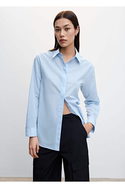 MANGO Woman Cămașă din bumbac esențial