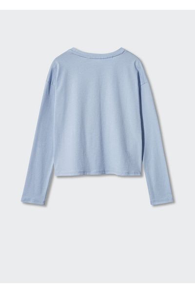 MANGO Kids Tricou Albastru Pentru Copii