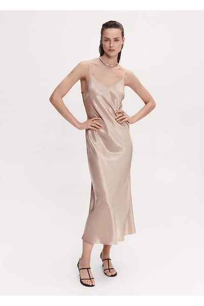 MANGO Woman Rochie din satin