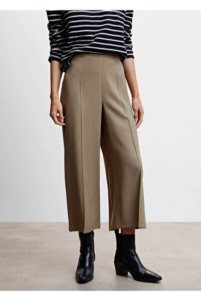 MANGO Woman Yüksek Bel Palazzo Pantolon