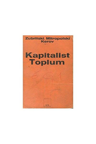 Sol Yayınları Kapitalist Toplum / Sol Yayınları / Zubritski Mitropolski Kerov