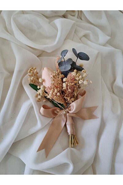 Destina Tasarım Pembe Lale Bohça Süsü/Pembe Lale Nişan Tepsi Çiçeği