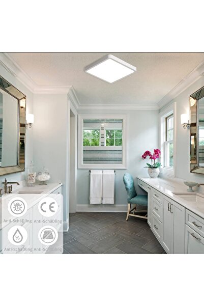 Viesteknoloji Modern 24w tavana sıfır avize 6500k beyaz ışık ev ofis banyo balkon wc aydinlatmasi led armatur