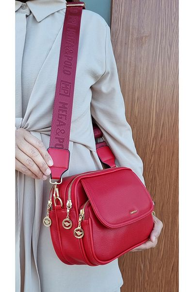 MEGA WOMEN'S MULTIPLE COMPARTMENT ORIGINAL MEDIUM SIZE SHOULDER AND CROSSBODY BAG