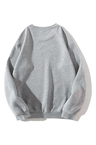 Mythologie Φούτερ Florida Miami - Φούτερ με γκρι στάμπα Oversize Crew Neck