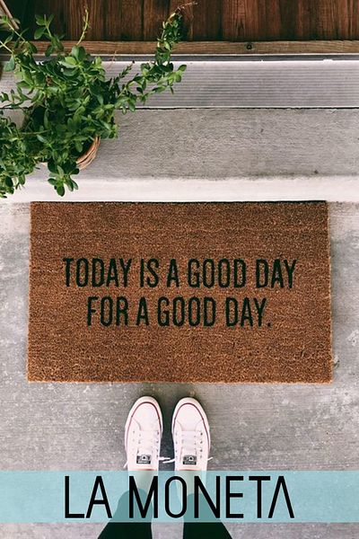 LAMONETA Today Is A Good Day Door Front Koko Bristle Mat