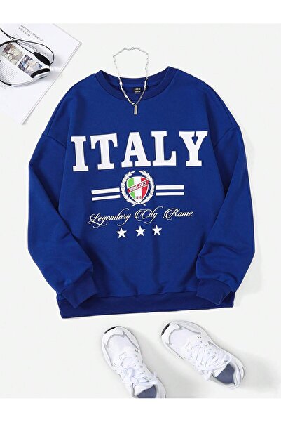 Adrift KOD ADR-SHEN Coolane Допамін Одяг Лист Графічний Світшот з опущеними п...