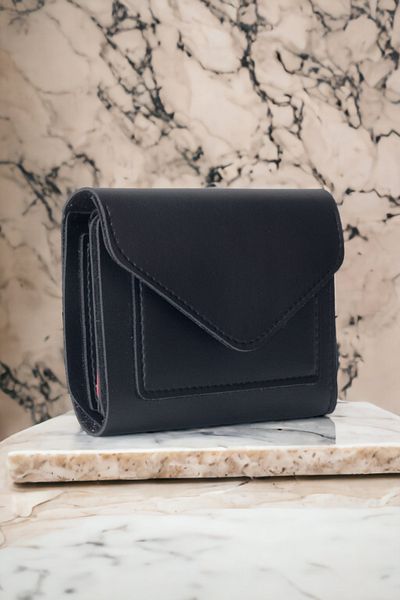 dericom Accesoriu elegant pentru carduri portofel din piele moale pentru femei, cu fermoar și fermoar
