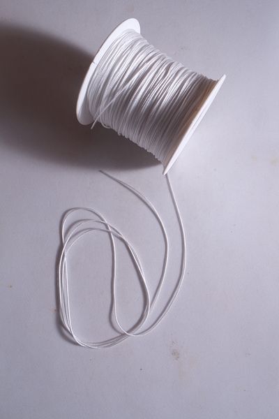 Eskişehir hobi sanat 0.8 Mm 100 Meters Pearl White Color Thin Parachute Rope Macrame Bracelet Rope Necklace Jewelry Design Rope