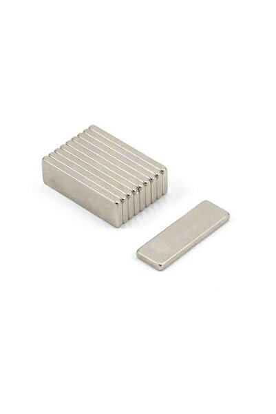 Hdg 20 adet Köşeli Neodyum Mıknatıs Magnet 30x10x2 mm - Kalınlık 2mm