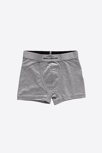 Malabadi Boy's Grey 8 Pack Cotton Elastane Boxer 208