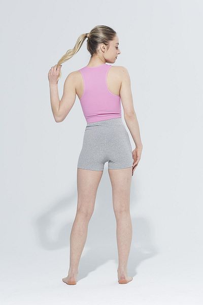 Comm-Ci Nomi Melange Regular Waist Pocket Detailed Short Sports Leggings