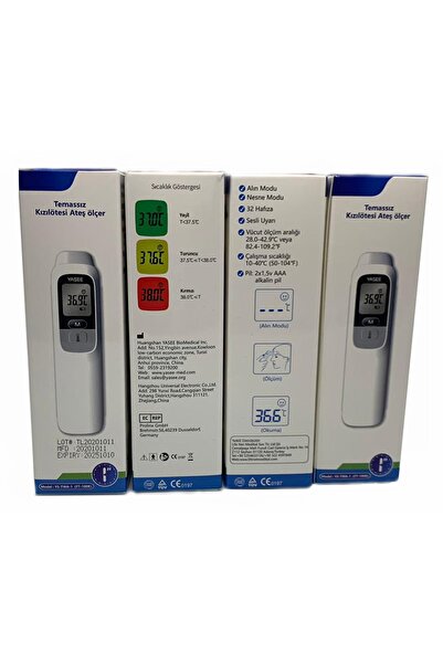 Yasee Life Net Medikal Uzaktan Temassız Ateş Ölçer Ft-100b
