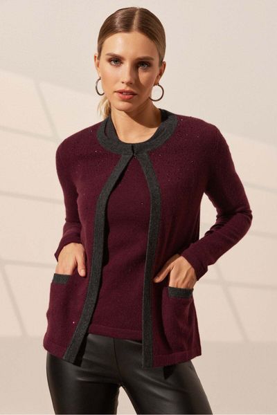 Silk and Cashmere Red Women Cardigans Styles, Prices - Trendyol