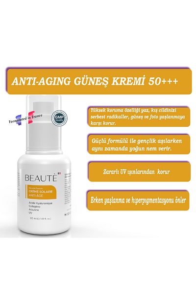 BEAUTE POUR TOİ Beaute Anti-Aging Sunscreen - 50 ML