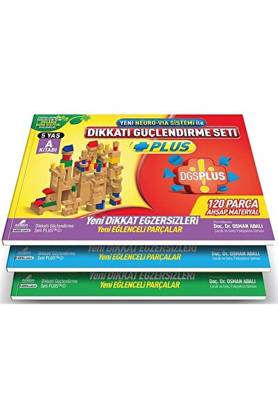 Adeda Yayınları Dikkati Güçlendirme Seti Plus (3 Kitap Materyalsiz - 5 Yaş) / Adeda Yayınları / 9786054493784