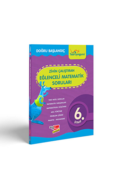 Dikkat Atölyesi Yayınları 6. Sınıf Zihin Çalıştıran Eğlenceli Kanguru Matemat...