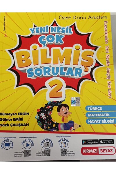Kırmızı Beyaz Yayınları 2. Sınıf Yeni Nesil Çok Bilmiş Sorular / Kolektif / K...