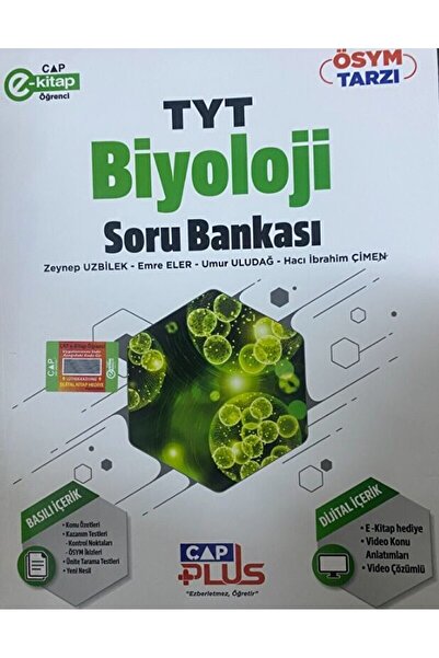 Çap Yayınları TYT Biyoloji Plus Soru Bankası / Zeynep Uzbilek / Çap Yayınları...