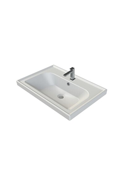Turkuaz Cerastyle Frame Etajer Uyumlu Damlalıklı Lavabo 65*45 Cm