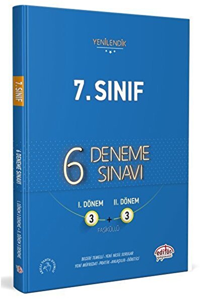 Editör Yayınevi 7. Sınıf Fasikül 6 Deneme Sınavı / Kolektif / Editör Yayınevi...