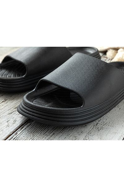 English Home Men's PVC Street Slippers - Cool Design