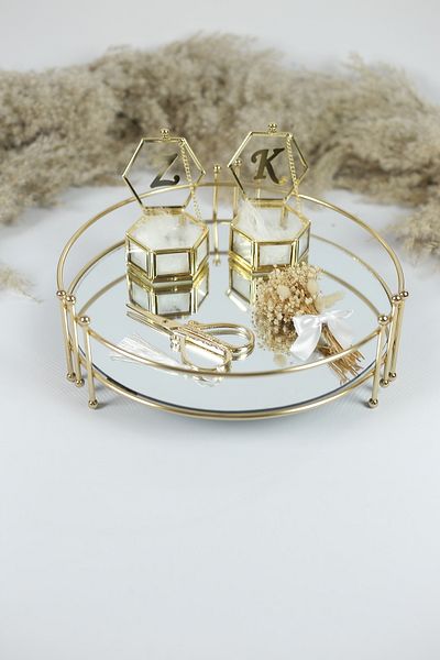 Basic Creation δίσκος υπόσχεσης δίσκος αρραβώνων χρυσό χρώμα