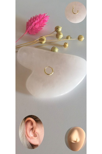 Bylin Takı 925 Ayar Gümüş 6 Mm Piercing Küpesi - 1 Adet