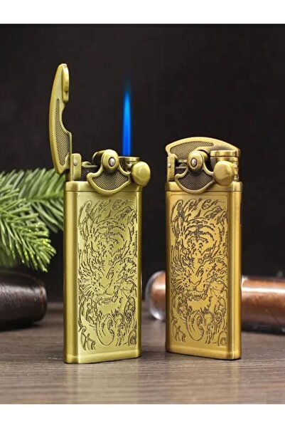 HK GİFT SHOP HAYVAN Figürlü Metal lüks çakmak rüzgar geçirmez turbo çakmak