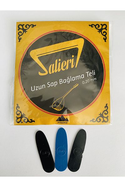 GMC MUSIC STORE ساليري 0.20 ملم سلك ربط هرمي طويل الرقبة + هدية بليكتروم