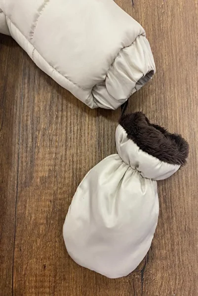 PODIUM GYM New Trend Unisex Baby Cosmonaut - Double Zip Jumpsuit with Removable Gloves and Booties