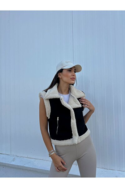 Genel Markalar KUZU YUMOŞ KAPLAMA TAK ÇIKAR KOL CROP NUBUK KABAN