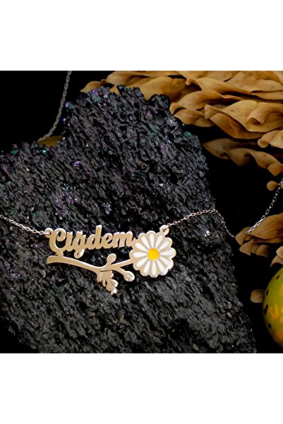 Genel Markalar Isimli Papatya Kolye 925 Ayar Gümüş