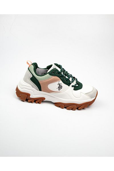 U.S. Polo Assn. Adidași albi pentru copii