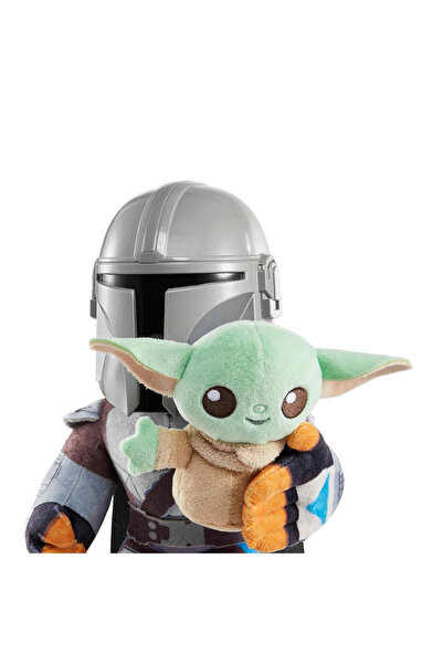 scntoys STAR WARS Mandalorian Sesli Pelüş Figür HNT52 STAR WARS GROGU PELUŞ F...