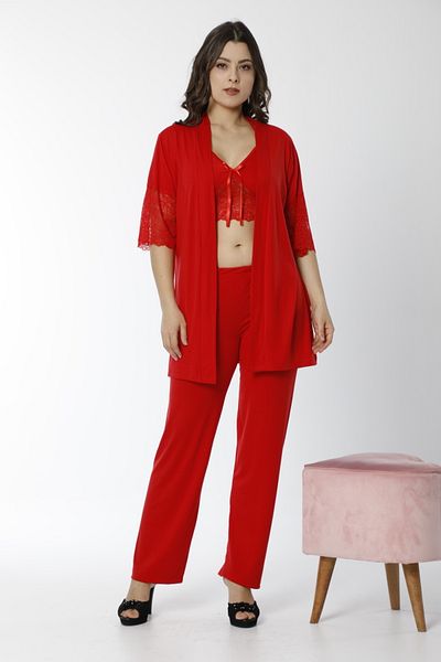 JENİKA Set de pijamale din 3 piese pentru femei