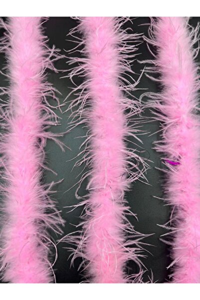 KARAASLAN Pembe Renk Malibu Deve Kuşu Tüyü