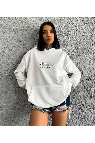 Ontu Collection Βαμβακερό φούτερ με στάμπα