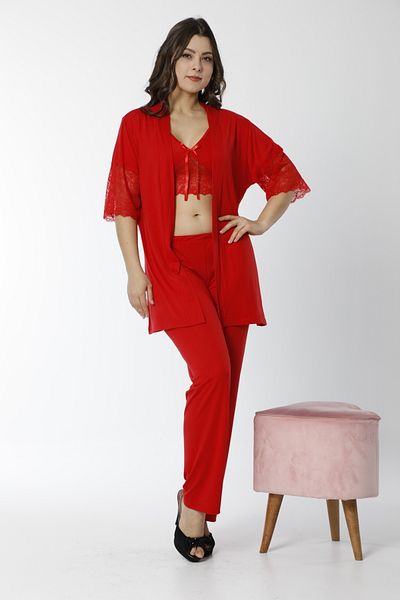 JENİKA Set de pijamale din 3 piese pentru femei