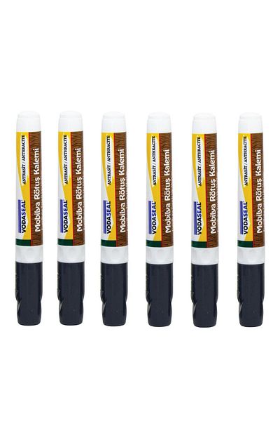 Vodaseal 6 Pieces Furniture Scratch Remover Retouching Pen Anthracite