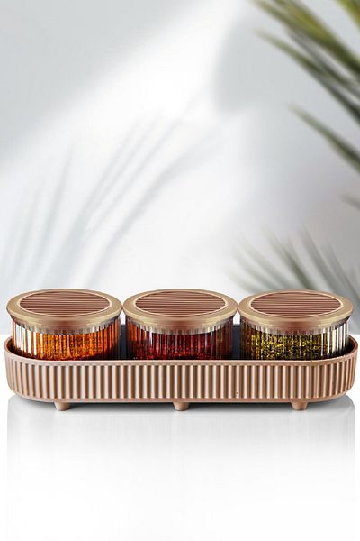 Vienev 4 Piece Gold Salta Small Kitchen Set Kitchen Organizer