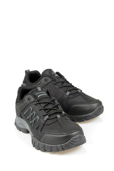 Wickers Thick Sole Black-Smoked Men's Sports Shoes