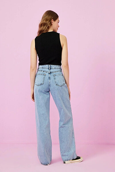 Livik Charles Lycra High Waist Wide Leg Jeans (High Waist)