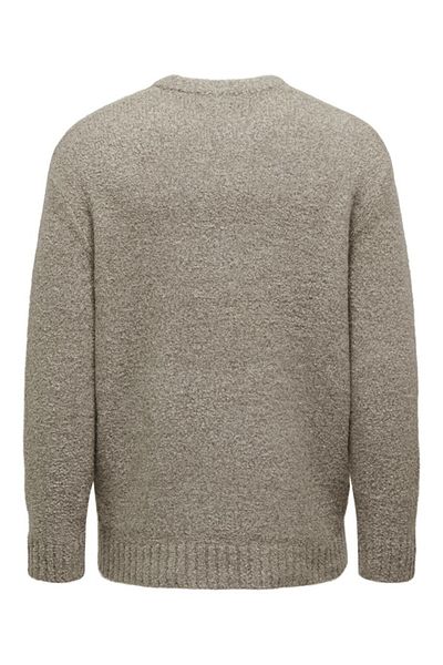 Only & Sons Ανδρικό πλεκτό φούτερ Chinchilla - 22027150