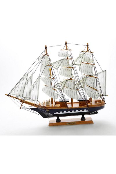 T.Concept Handmade Wooden Model Ship 40 cm Assortment