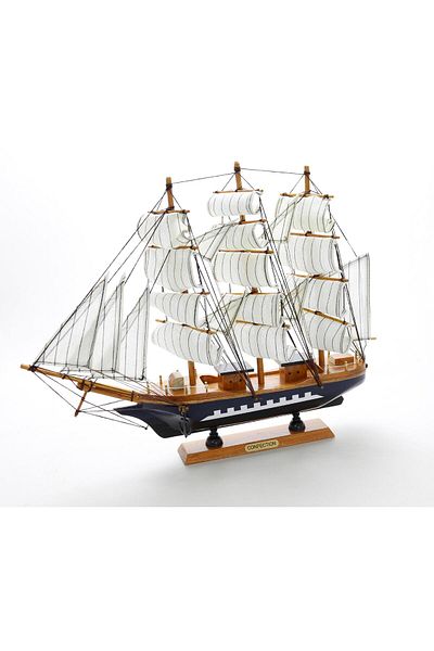 T.Concept Handmade Wooden Model Ship 40 cm Assortment